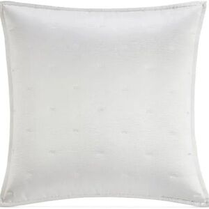 2 piece set. White Hotel Collection Glint Quilted European Sham Set. New in box.